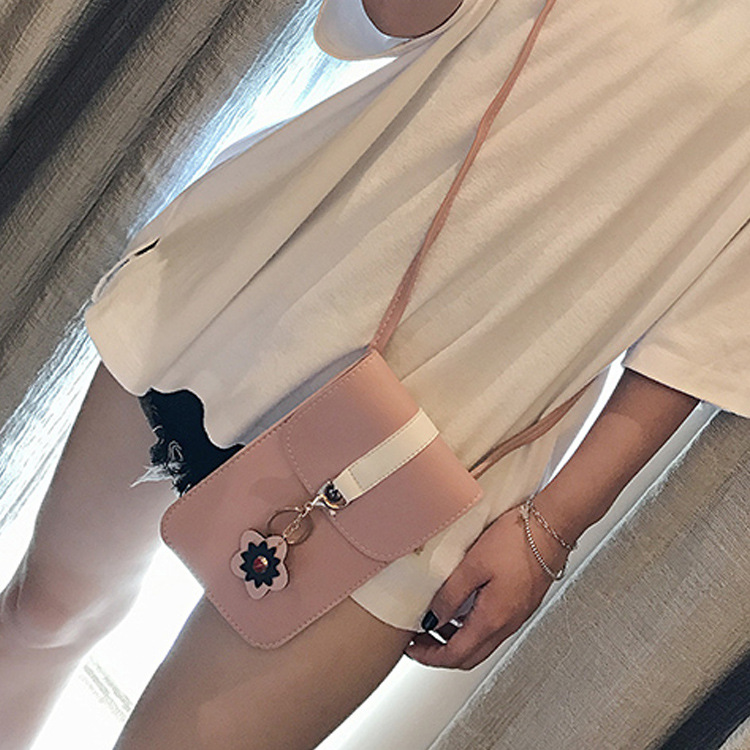 Ms Holding Hands Wallet Long Section Lovely Multifunction Wallet Messenger Mobile Phone Bag