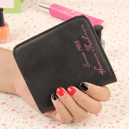 The New Scrub Wallet Short Section Ms Wallet Ultra-thin Models Mini Coin Purse Female Pickup Bag