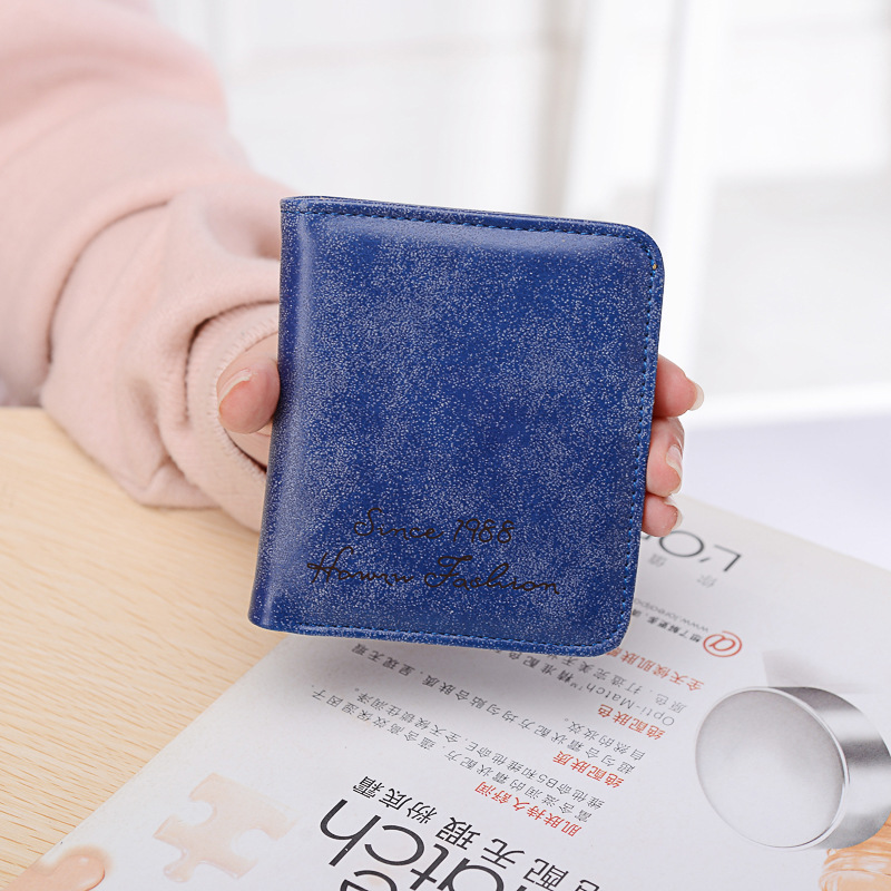 The New Scrub Wallet Short Section Ms Wallet Ultra-thin Models Mini Coin Purse Female Pickup Bag