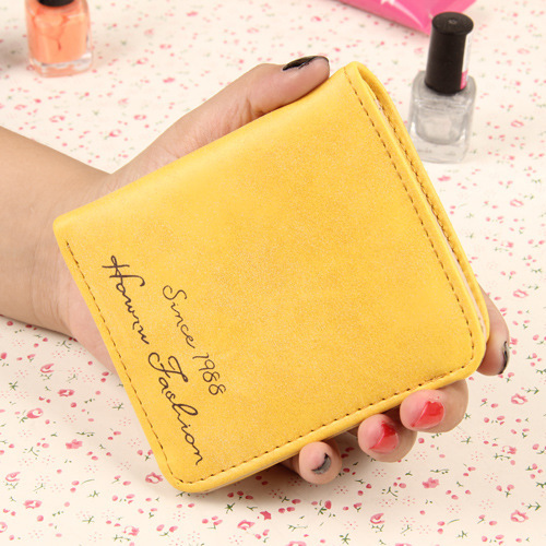The New Scrub Wallet Short Section Ms Wallet Ultra-thin Models Mini Coin Purse Female Pickup Bag