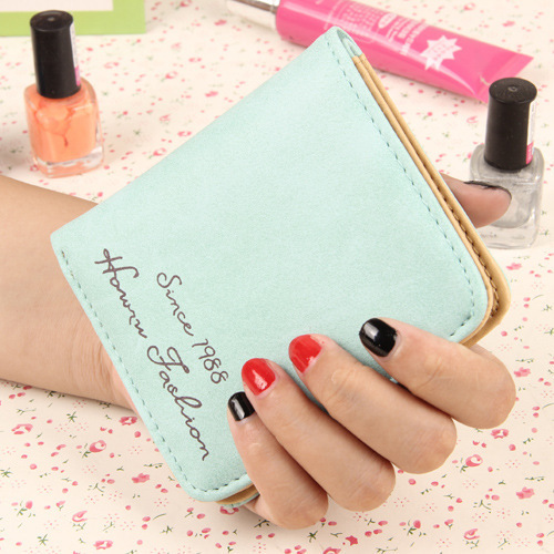 The New Scrub Wallet Short Section Ms Wallet Ultra-thin Models Mini Coin Purse Female Pickup Bag