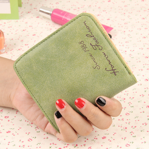 The New Scrub Wallet Short Section Ms Wallet Ultra-thin Models Mini Coin Purse Female Pickup Bag