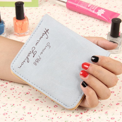 The New Scrub Wallet Short Section Ms Wallet Ultra-thin Models Mini Coin Purse Female Pickup Bag