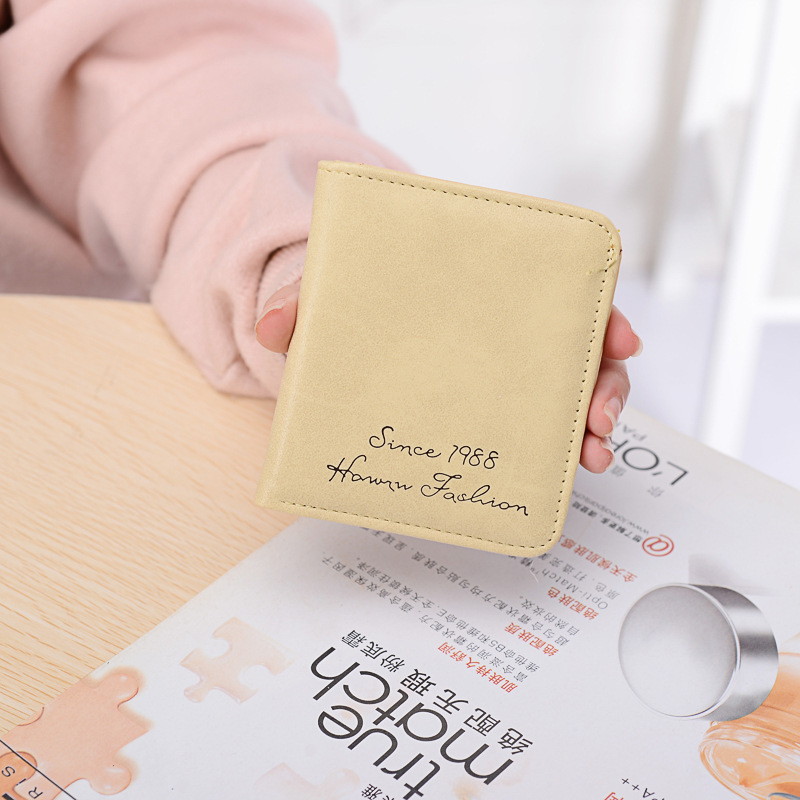 The New Scrub Wallet Short Section Ms Wallet Ultra-thin Models Mini Coin Purse Female Pickup Bag