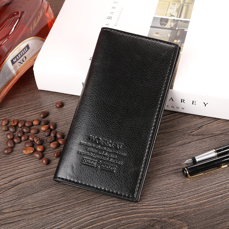 The New Men Long Section Fashion Business Wallet Card Pack Leisure Wallet