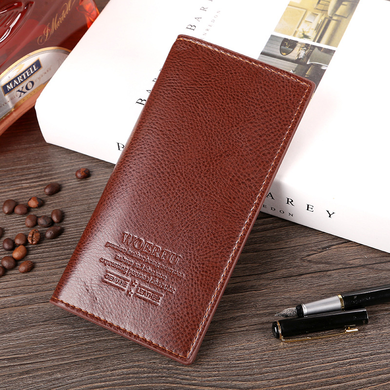 The New Men Long Section Fashion Business Wallet Card Pack Leisure Wallet