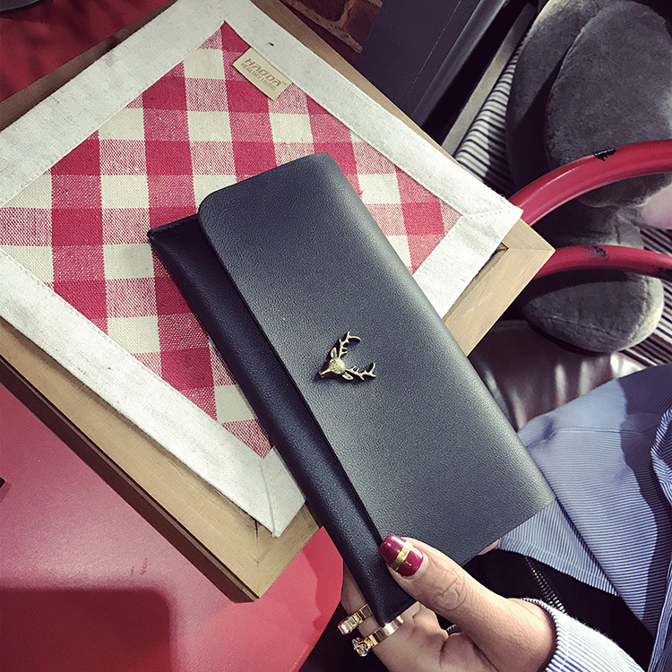 Long Section Wallet Retro Deer Simple Small Fresh Ms Thin Section Wallet