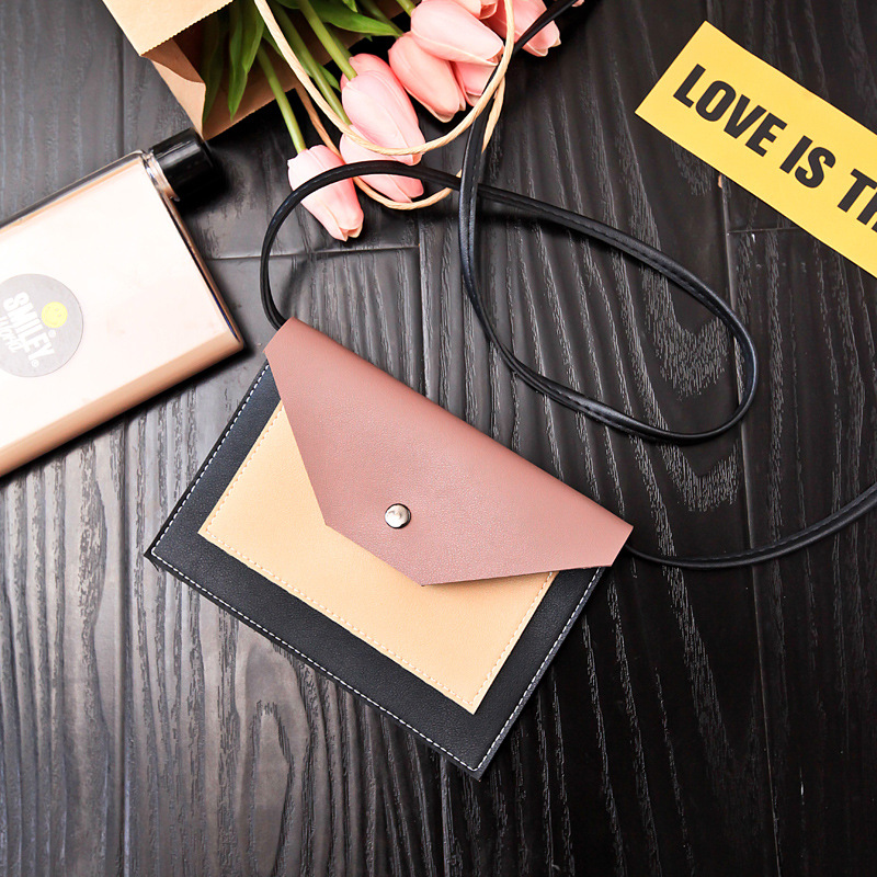 Mini packet The New Stitching Small square bag Shoulder Bags Messenger bag Mobile phone Coin Purse