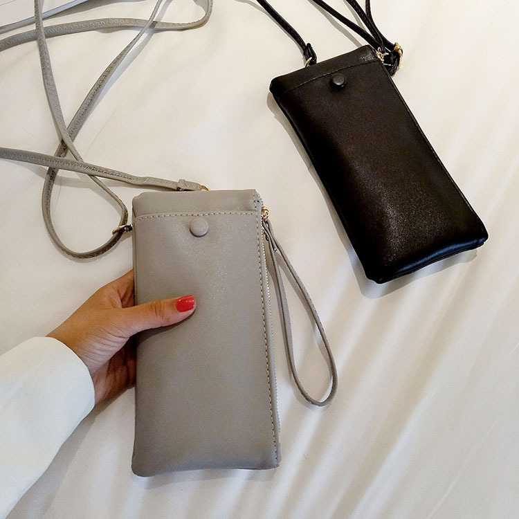 Trend Hard Money Mobile Phone Bag Multifunction Simple Messenger Bag Fashion Ms Wallet