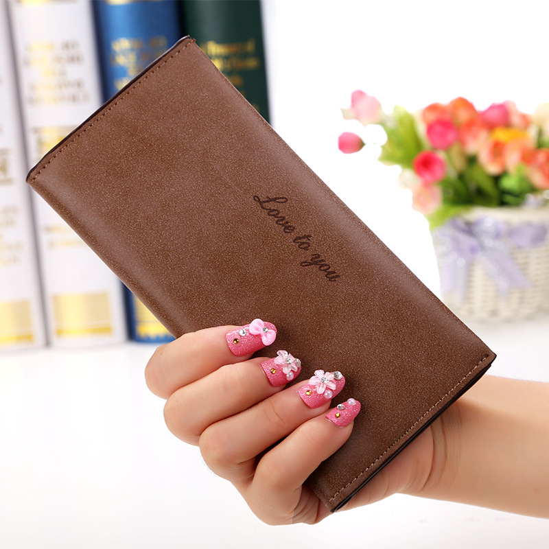 The New Ms Wallet Long Section Original Scrub Ultra Thin Retro Wallet Card Pack