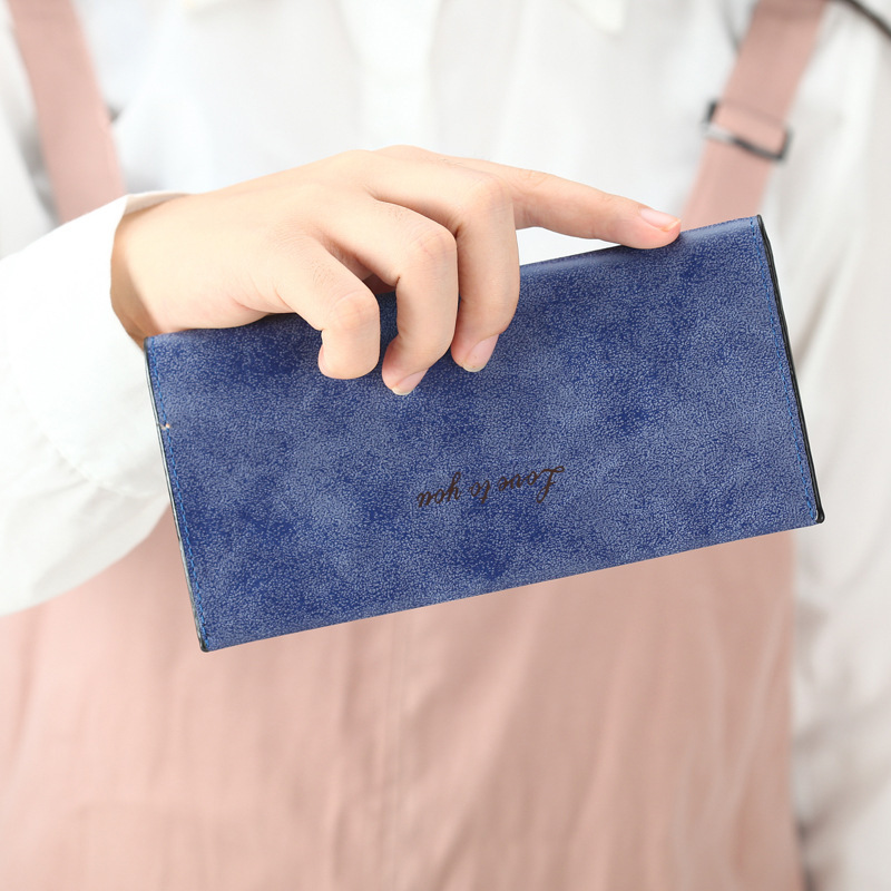 The New Ms Wallet Long Section Original Scrub Ultra Thin Retro Wallet Card Pack