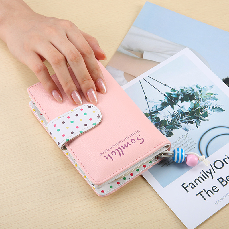Ms Wallet The New Ladies Lovely Wave Point Fashion Leisure Wallet