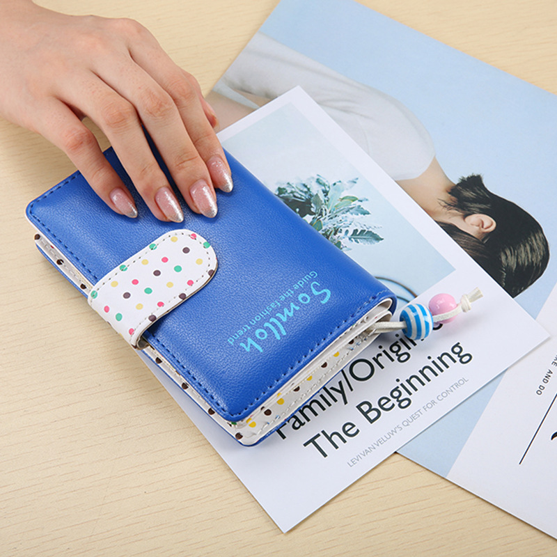 Ms Wallet The New Ladies Lovely Wave Point Fashion Leisure Wallet