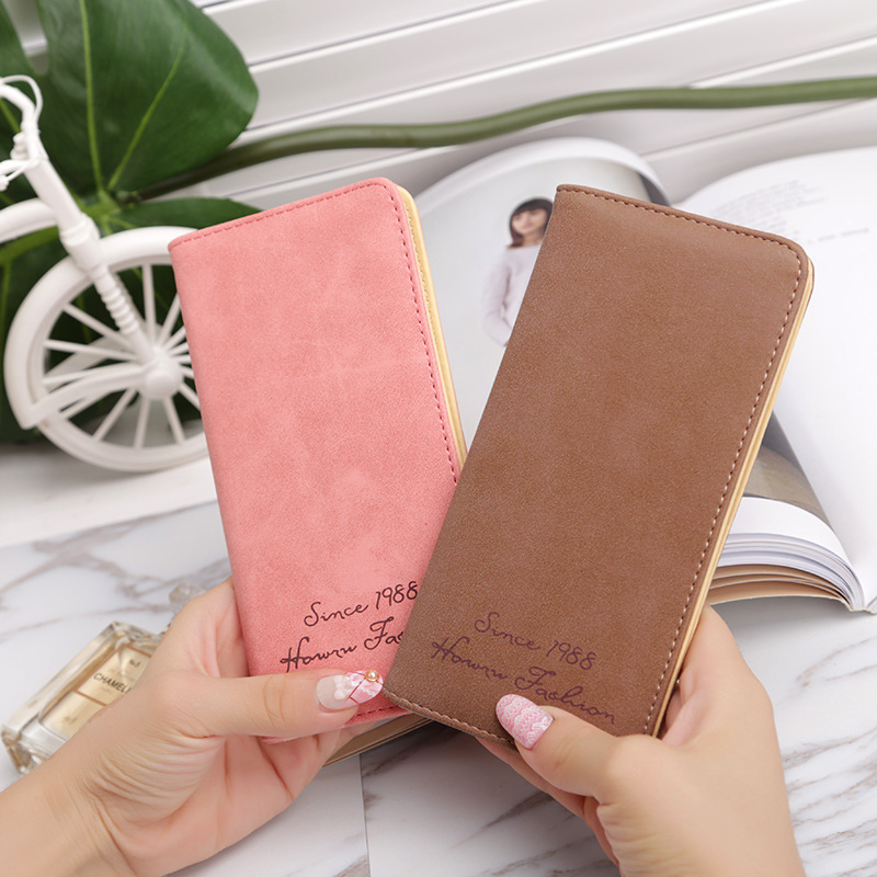 Ms Wallet Card Pack Ultra Thin Scrub Retro Fashion Leisure Student Wallet
