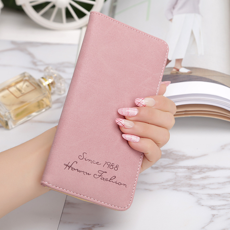 Ms Wallet Card Pack Ultra Thin Scrub Retro Fashion Leisure Student Wallet