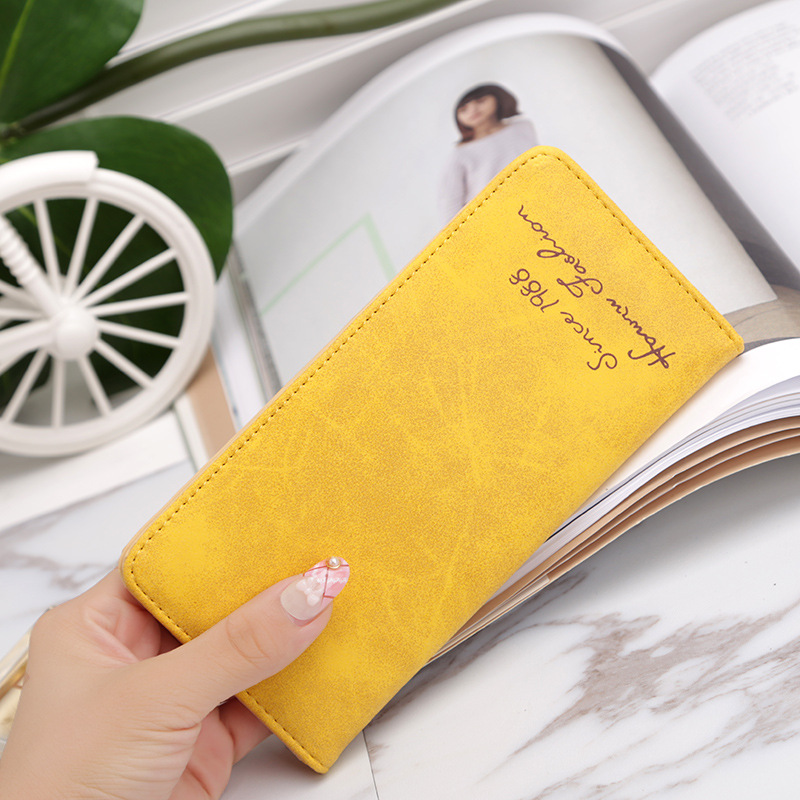Ms Wallet Card Pack Ultra Thin Scrub Retro Fashion Leisure Student Wallet
