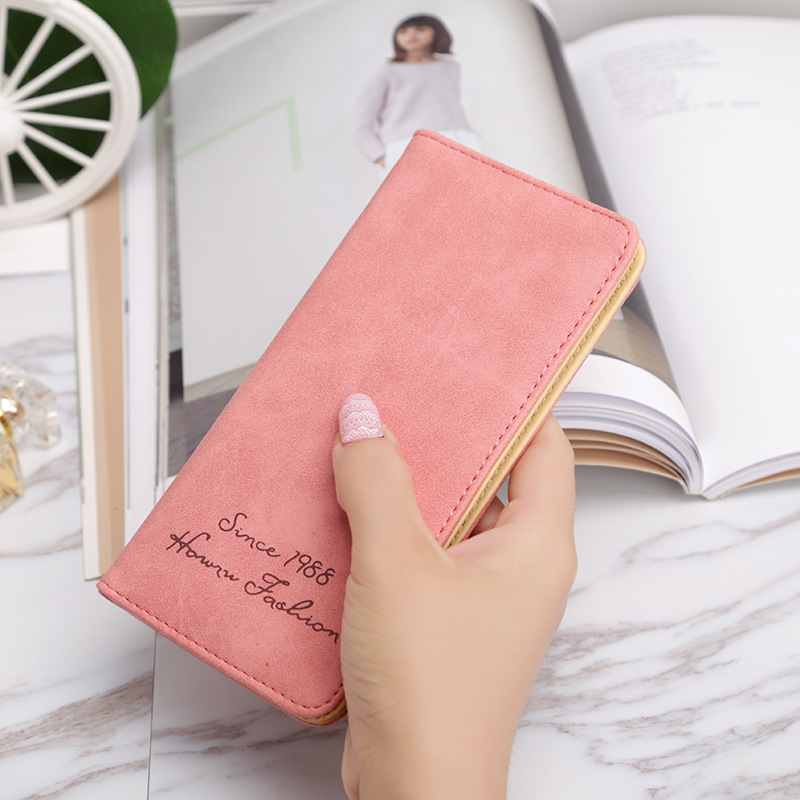 Ms Wallet Card Pack Ultra Thin Scrub Retro Fashion Leisure Student Wallet