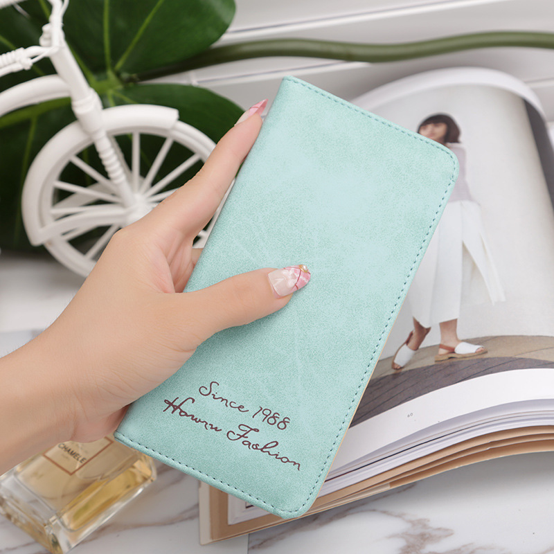 Ms Wallet Card Pack Ultra Thin Scrub Retro Fashion Leisure Student Wallet