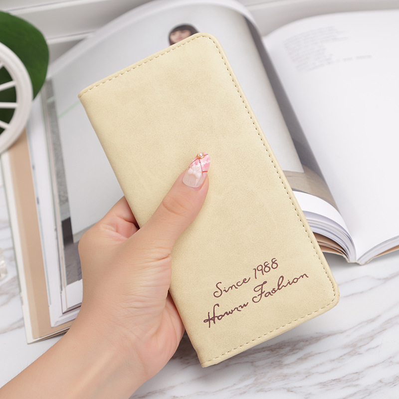 Ms Wallet Card Pack Ultra Thin Scrub Retro Fashion Leisure Student Wallet