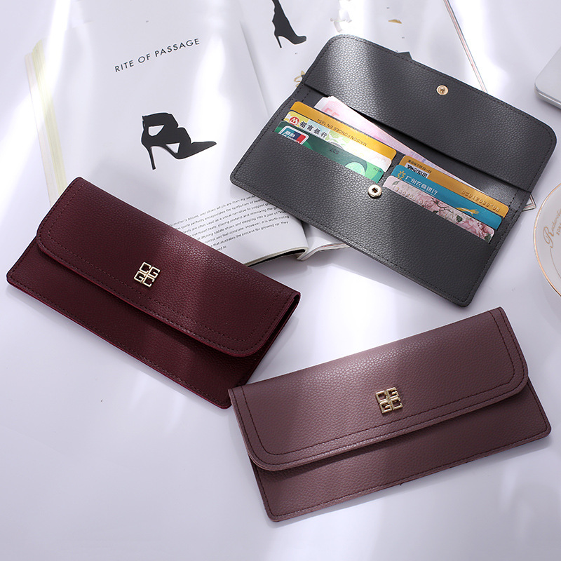 The New Ms Wallet Long Section Simple Wallet Multi-card Bit Soft Skin Coin Purse