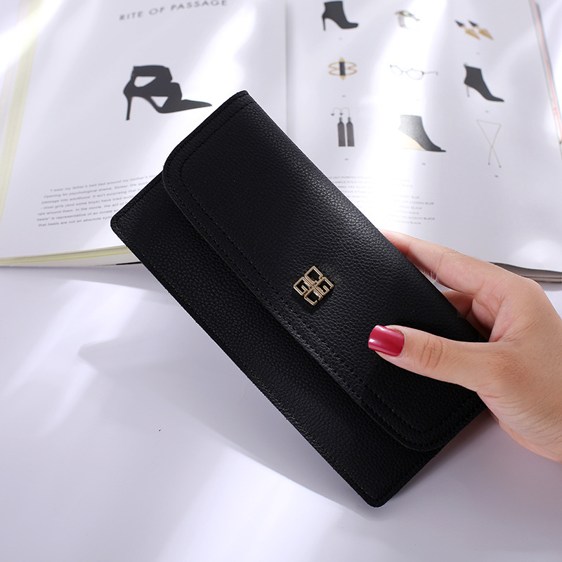 The New Ms Wallet Long Section Simple Wallet Multi-card Bit Soft Skin Coin Purse