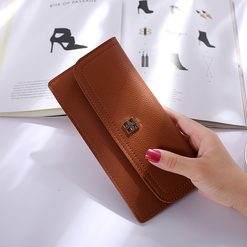 The New Ms Wallet Long Section Simple Wallet Multi-card Bit Soft Skin Coin Purse