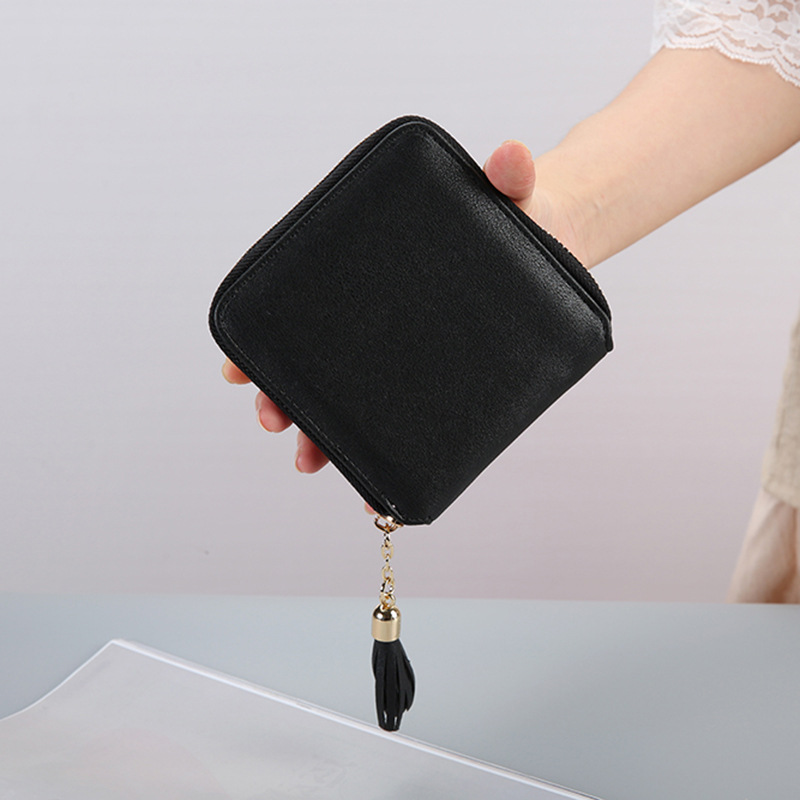 Female Small Wallet The New Litchi Pattern Zipper PU Leather Fashion Hand Bag Coin Purse
