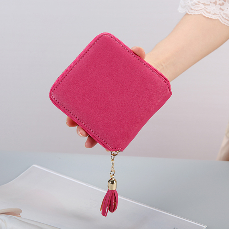 Female Small Wallet The New Litchi Pattern Zipper PU Leather Fashion Hand Bag Coin Purse