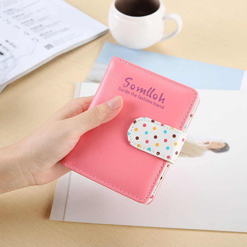 The New Ladies Lovely Wave Point Wallet Zipper Short Section Female Trend Wallet