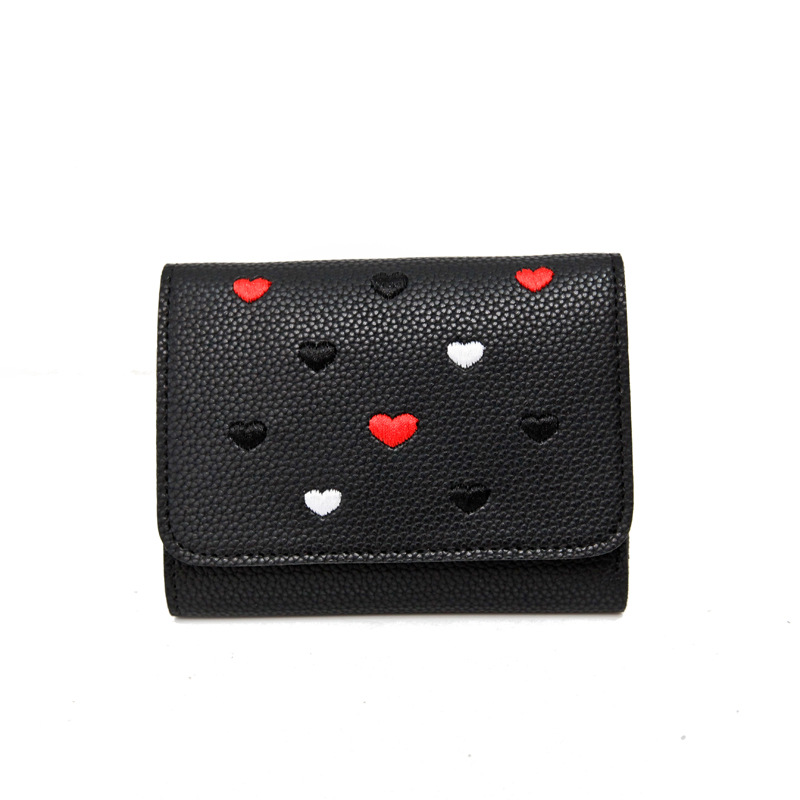 The New Ms wallet Short section lovely Coin Purse Small fresh Love student Card pack