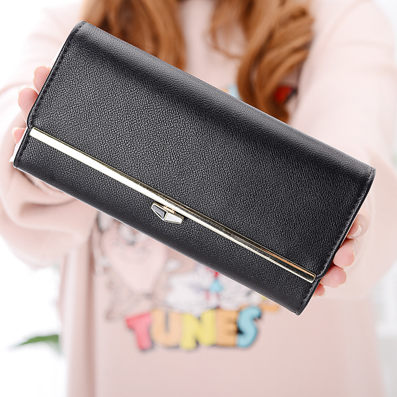 New wallet Female Long section student Simple Wallet Ms wallet Card pack