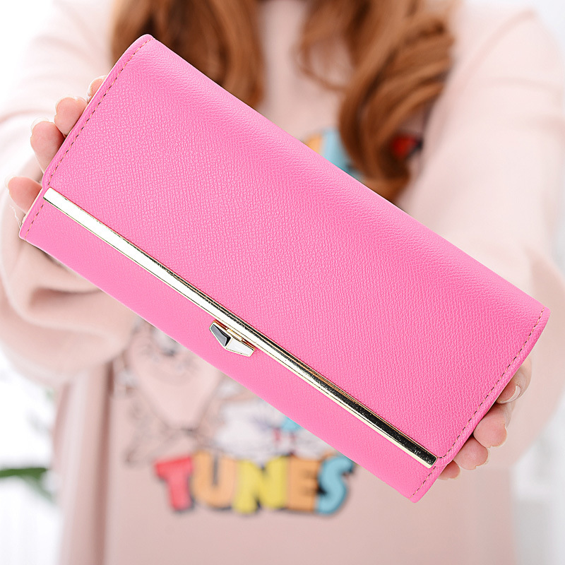 New wallet Female Long section student Simple Wallet Ms wallet Card pack