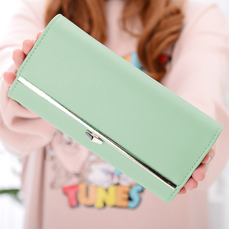 New wallet Female Long section student Simple Wallet Ms wallet Card pack