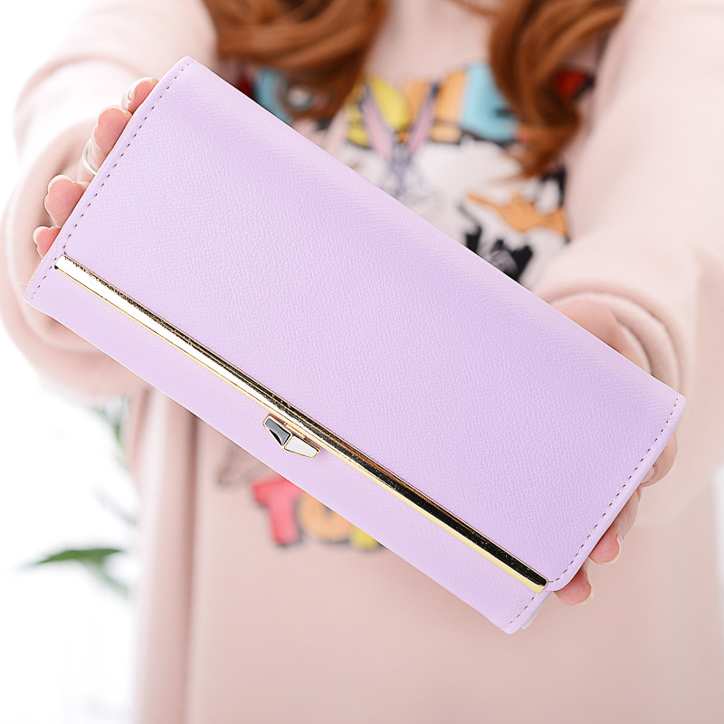 New wallet Female Long section student Simple Wallet Ms wallet Card pack