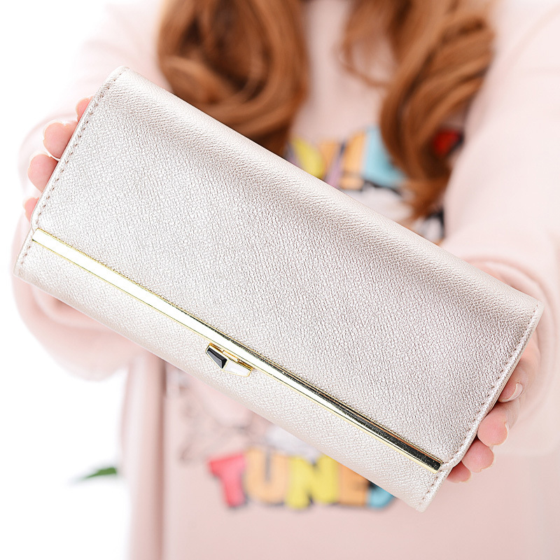 New wallet Female Long section student Simple Wallet Ms wallet Card pack