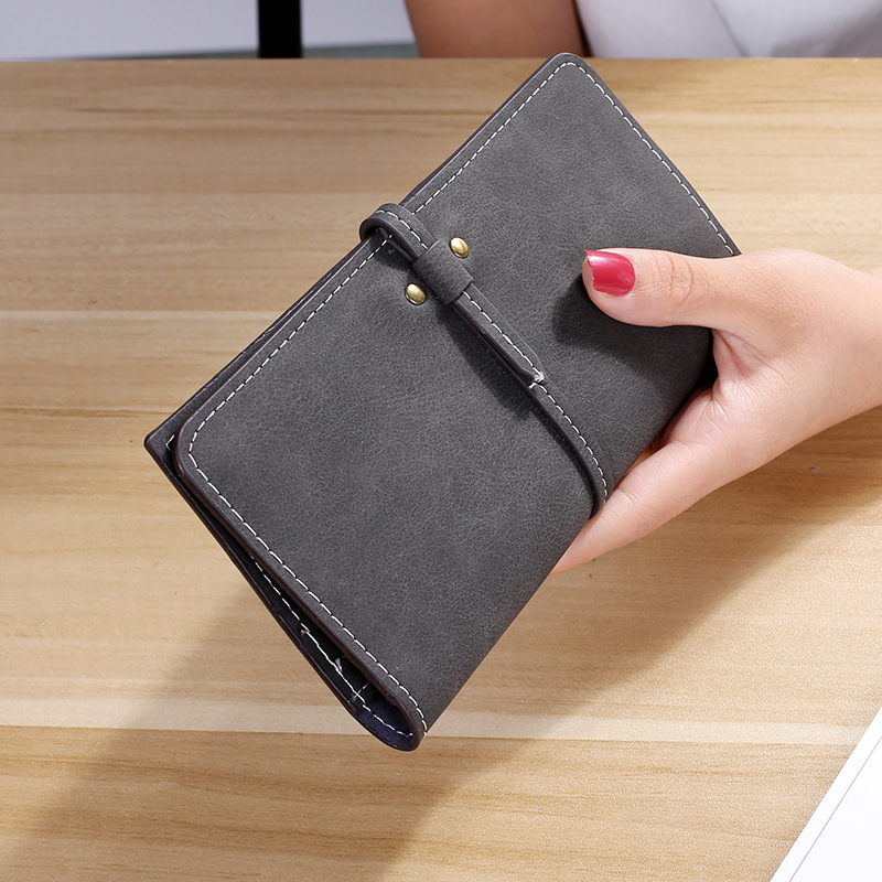 The New Ms Wallet Long Section Card Pack Scrub Female Wallet Fashion Student Wallet