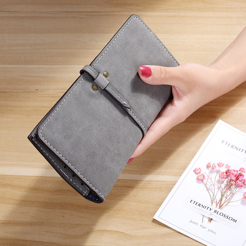 The New Ms Wallet Long Section Card Pack Scrub Female Wallet Fashion Student Wallet
