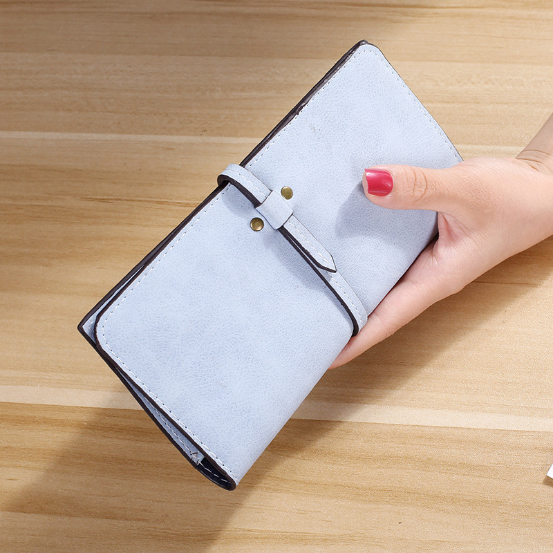The New Ms Wallet Long Section Card Pack Scrub Female Wallet Fashion Student Wallet