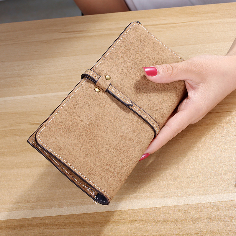 The New Ms Wallet Long Section Card Pack Scrub Female Wallet Fashion Student Wallet