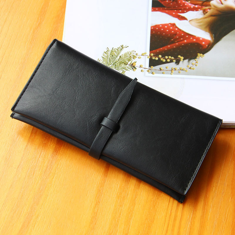 Ms Scrub Card Pack Long Section Retro Coin Purse Student Fashion Hand Bag