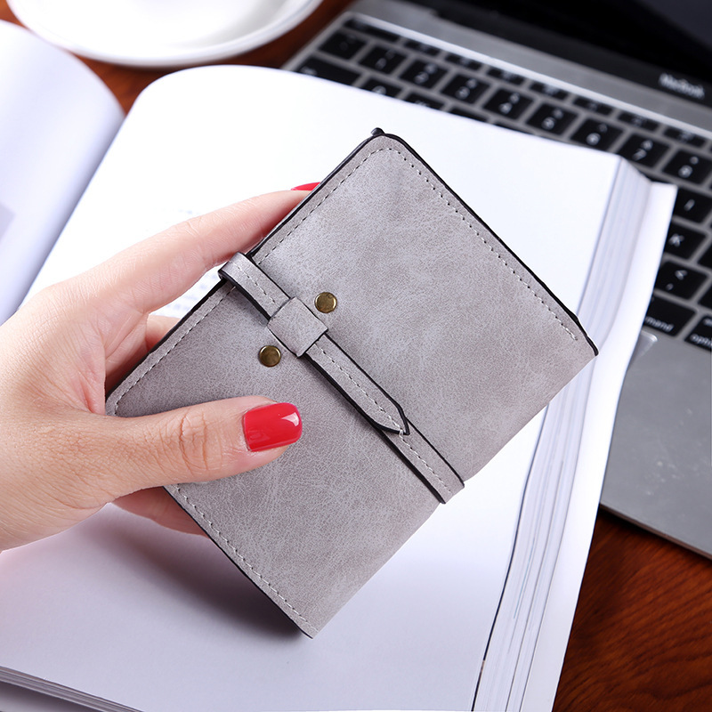 Ms Wallet Short Section Student Scrub Pumping Belt Female Leisure Wallet