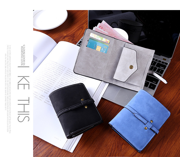 Ms Wallet Short Section Student Scrub Pumping Belt Female Leisure Wallet