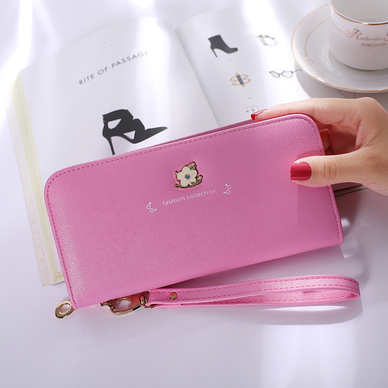 Ms Wallet Long Section Zipper Female Hand Bag High Capacity Wallet Litchi Pattern Fashion Wallet