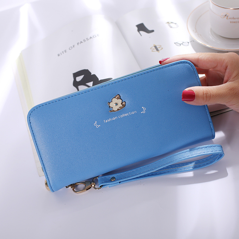 Ms Wallet Long Section Zipper Female Hand Bag High Capacity Wallet Litchi Pattern Fashion Wallet