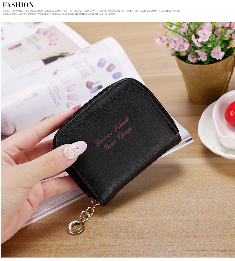 Ms wallet Short section Simple Scrub Wallet Female student fashion Coin Purse