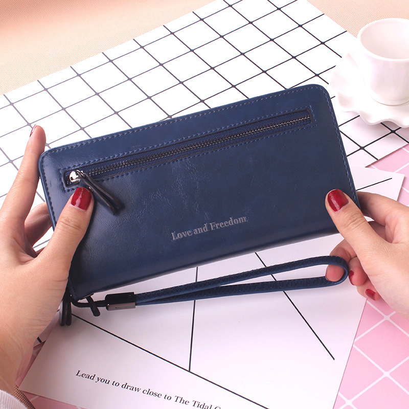 Ms Wallet Twists And Turns Hand Bag Zipper Multifunction Retro Simple High Capacity Wallet