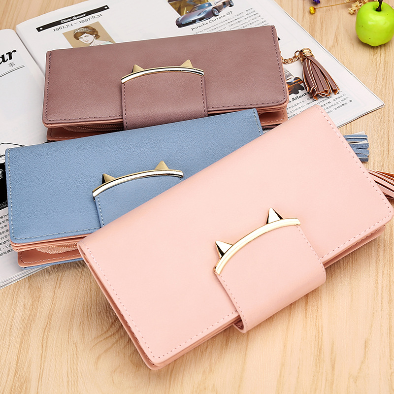 The New Ms Wallet Personality Tassel Zipper Lovely Coin Purse Student Wallet
