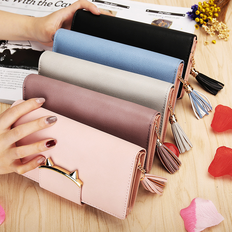 The New Ms Wallet Personality Tassel Zipper Lovely Coin Purse Student Wallet