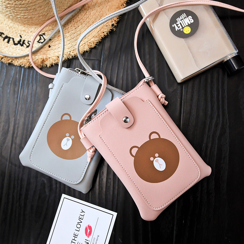Lady Bags Mini Lovely Cartoon Mobile Phone Bag Leisure Trend Shoulder Oblique Cross Ladies Bag