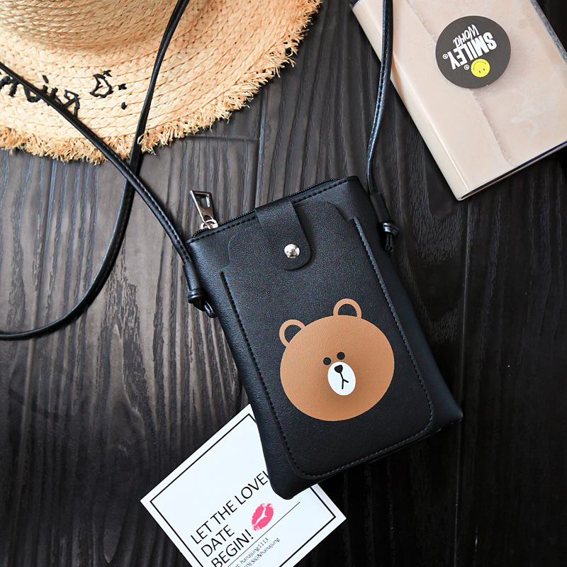 Lady Bags Mini Lovely Cartoon Mobile Phone Bag Leisure Trend Shoulder Oblique Cross Ladies Bag